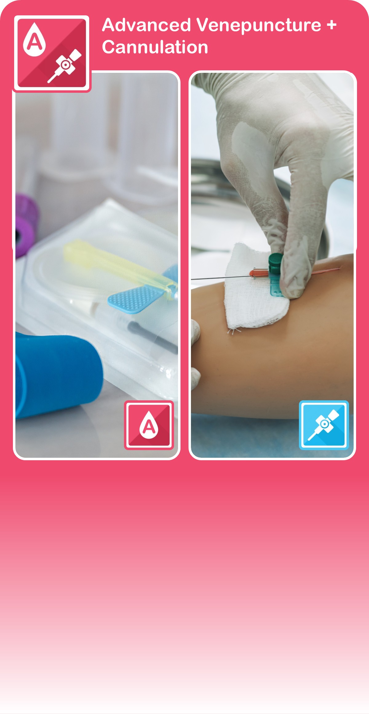 Advanced Venepuncture + IV Cannulation